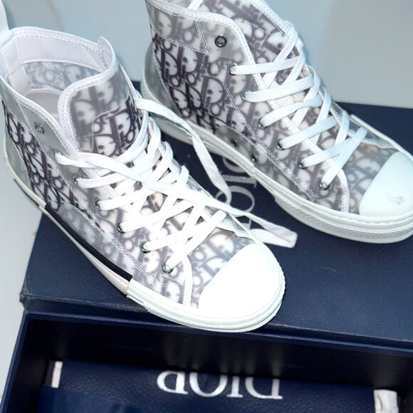 Dior B23 High Top Oblique Sneakers – Size 41 – With Box & Dust Bag - Picture 1 of 4